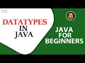 Java Tutorial for Beginners in Hindi Data Types in Java