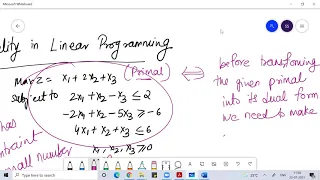 Duality in Linear Programming Operation Research Session 01