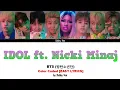 BTS 방탄 소년단 Feat NICKI MINAJ ★IDOL★ COLOR CODED EASY LYRICS Mp3 Song Download