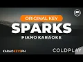 Download Lagu Sparks - Coldplay (Piano Karaoke)