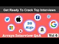 DS Algo Arrays Most Frequently Asked Interview QnA Arrays Tips And Tricks