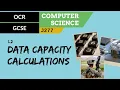 14 OCR GCSE J277 1 2 Data capacity calculations