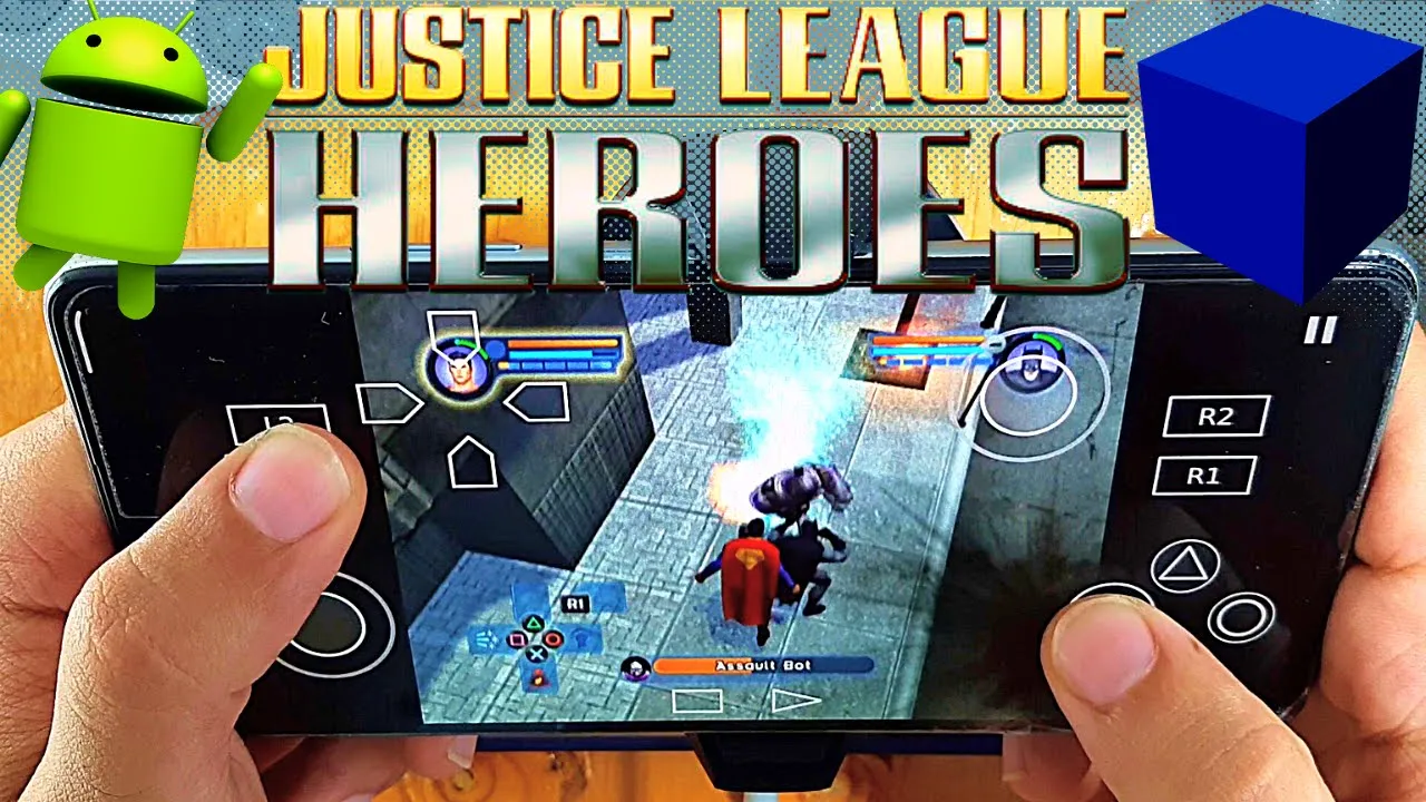 Justice League Heroes AetherSX2 - PS2 Emulator Android Gameplay - 2022