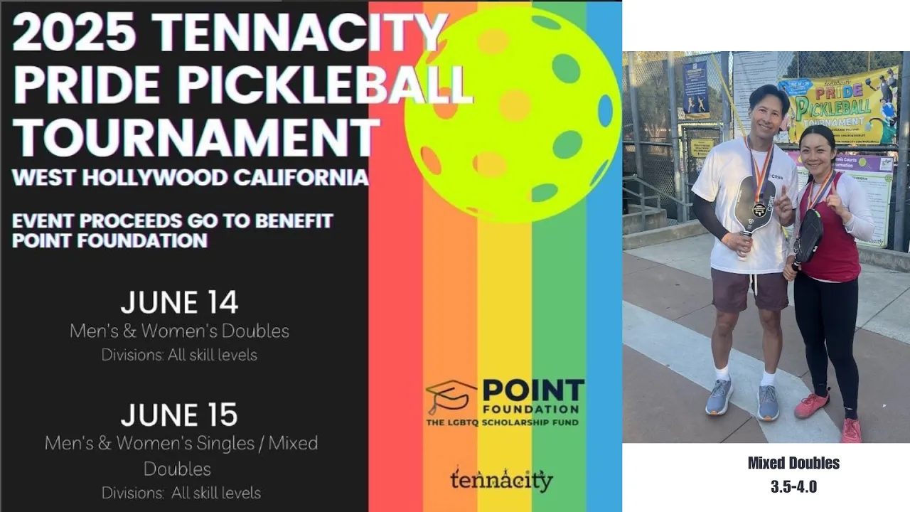 Tennacity Pride Pickleball Tourney: MxD 4.0 Gold Medal Match, Set 1 - Lloyd/Jona vs Snake/Gen