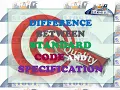 Difference Between Standard Code and Specification