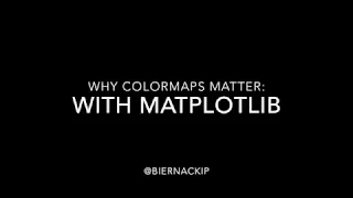 matplotlib colormaps matter