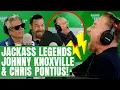 Jackass Johnny Knoxville and Chris Pontius deliver shock value with Johnny Vaughan and Toby Tarrant