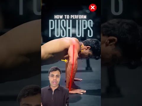 How to do Push-ups | Push up Mistakes. #shorts #ytshorts