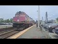 Eastbound and Westbound MBTA Line Trains at Framingham MA 2026