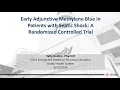 Early Adjunctive Methylene Blue in Patients with Septic Shock A Randomized Controlled Trial