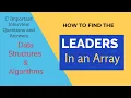 Leaders in an Array Simplified
