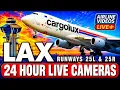 LIVE LAX Airport Action Runways 25L 25R LIVE Plane Spotting with ATC