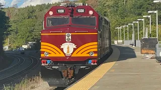 MBTA arrives and departs the Wachusett MBTA Station in West Fitchburg MA