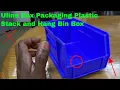 How To Use Uline Box Packaging Plastic Stack and Hang Bin Box Review