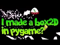 Dinosaurs In Space - pygame demo with Box2D physics