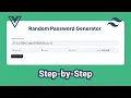 Simple Random Password Generator app with Vue js Tailwind CSS