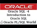 Introduction to Oracle SQL Oracle Tutorials for Beginners