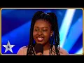 A GOLDEN BUZZER vocal performance from Sarah Ikumu Unforgettable Audition Britain s Got Talent