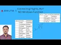 Delta Air Lines SQL Interview Question No Windows Function