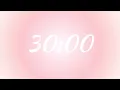 Aesthetic Pink Aura Countdown Timer 30 Minute Timer Soft Minimal Background