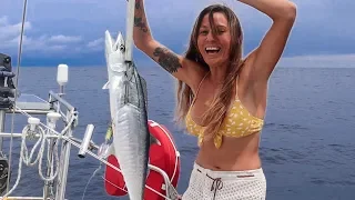 Problems in Paradise, At least the Fish are Biting! | Sailing Indonesia (Sailing Nandji) Ep 140