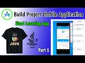 Start build project mobile application on Android Studio Java programming Beginner app - IQ