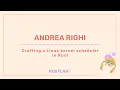 Crafting a Linux kernel scheduler in Rust - Andrea Righi