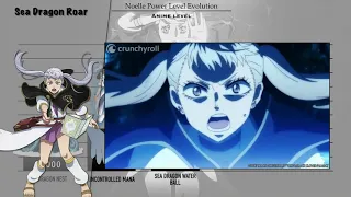 black clover noelle power level evolution anime level power scale noelle silva 1080pfh
