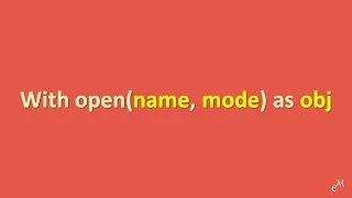 Python Tutorial Learn Open function and With statement in 8 Minutes