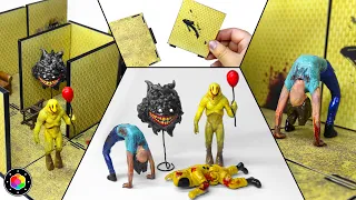 SET DE BACKROOMS ARMABLE! (Paredes intercambiables) 🟨 Creando con MeshyAI | PlastiVerse