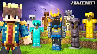 I MADE EVERY GOD ARMOUR IN MINECRAFT😱| Fleet Kingdom