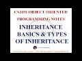 INHERITANCE IN JAVA NOTES CS3391 OBJECT ORIENTED PROGRAMMING NOTES 2021 REGULATION CSE