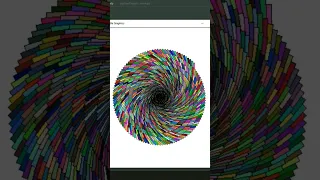Vortex of Square with Python Turtle