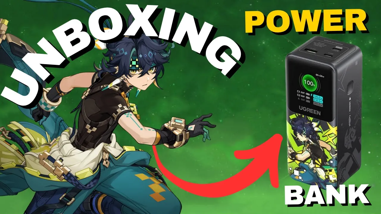 UNBOXING - UGREEN Powerbank Edición Genshin Impact + cable