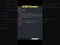 dom events click event dom manipulation