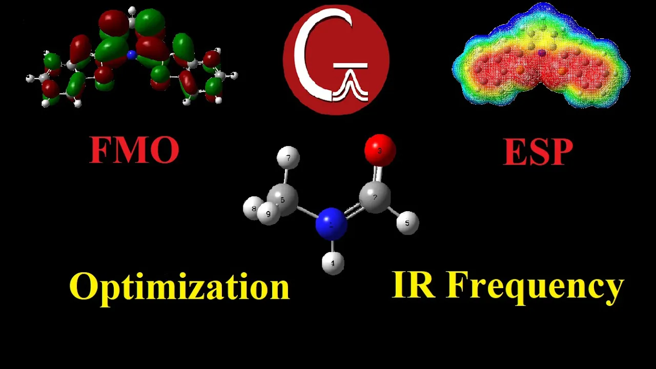 How to perform optimization, IR frequency calculation, ESP and FMO analysis in Gaussian