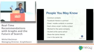 Thumbnail for GraphConnect SF 2015 / Michal Bachman, GraphAware Real-Time Recommendations video