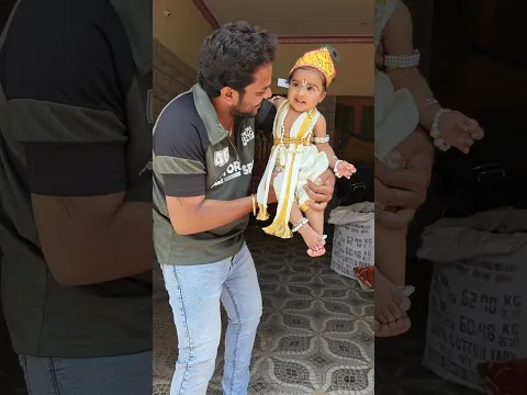 😍Jasvika's Krishna Look😍Happy Krishna Jayanthi🥰