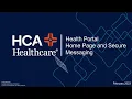 Expanse Health Portal - Home Page and Secure Messaging