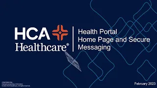 Expanse Health Portal - Home Page and Secure Messaging