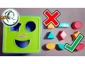 learn shapes for kids with Shape Sorter Cognitive and Matching Plastic Toy shapes compilation