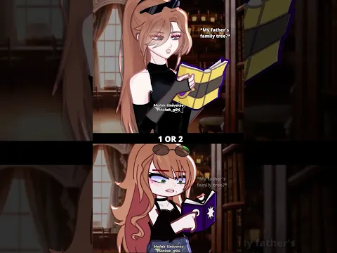 1 or 2 family tree #gacha #gachatrend #gachaclub #tweening #gachameme #gachatweening #animation
