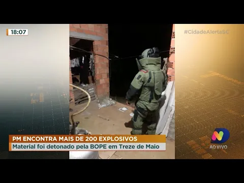 Polícia Militar encontra mais de 200 explosivos em Criciúma