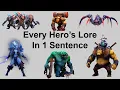 Lagu Every Dota Hero's Lore In 1 Sentence