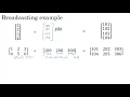 Broadcasting in Python
