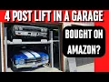 Four Post Car Lift in a 10 Garage