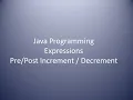 Java Programming - Expressions