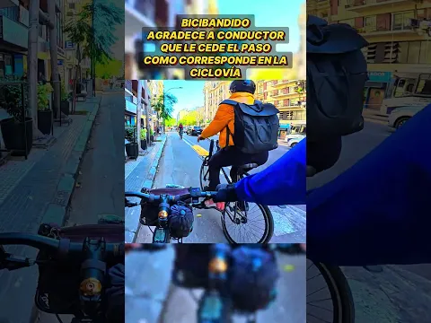 CICLISTA PAVEANDO CON EL CELULAR EN LA CICLOVÍA