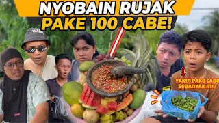 NYOBAIN RUJAK PAKAI 100 CABE  #wakmi #rujak #videolucu #komedi #lucu #sketsakomedi 