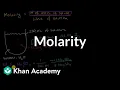 Molarity AP Chemistry Khan Academy